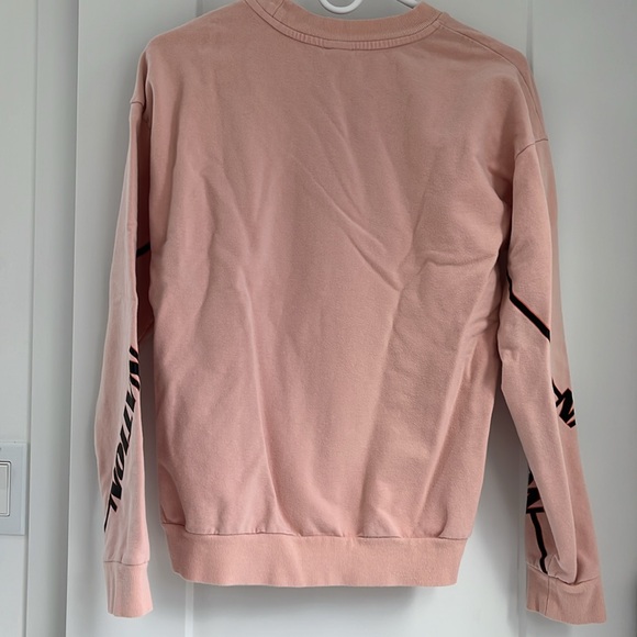P.E NATION OversiyCrew Neck Long Sleeve Pink Sweatshirt XS - Picture 9 of 10